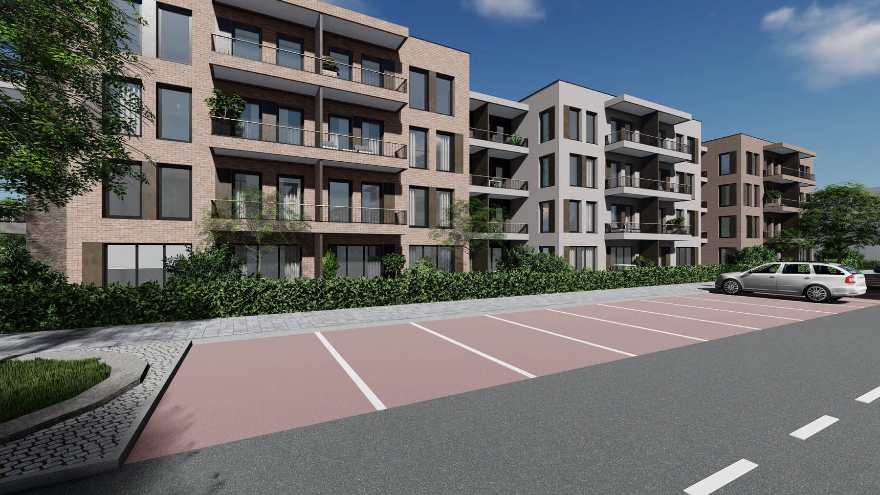 Bytový dům BD EcoFLEX — energeticky úsporný bytový dům, pohled 02