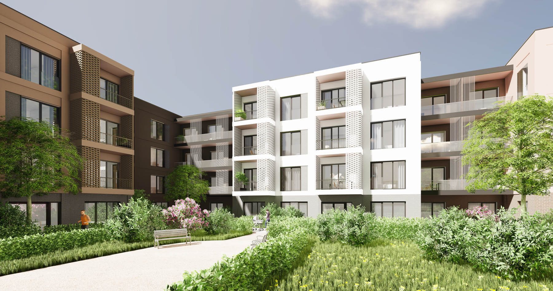 Bytový dům BD EcoFLEX — energeticky úsporný bytový dům, pohled 09