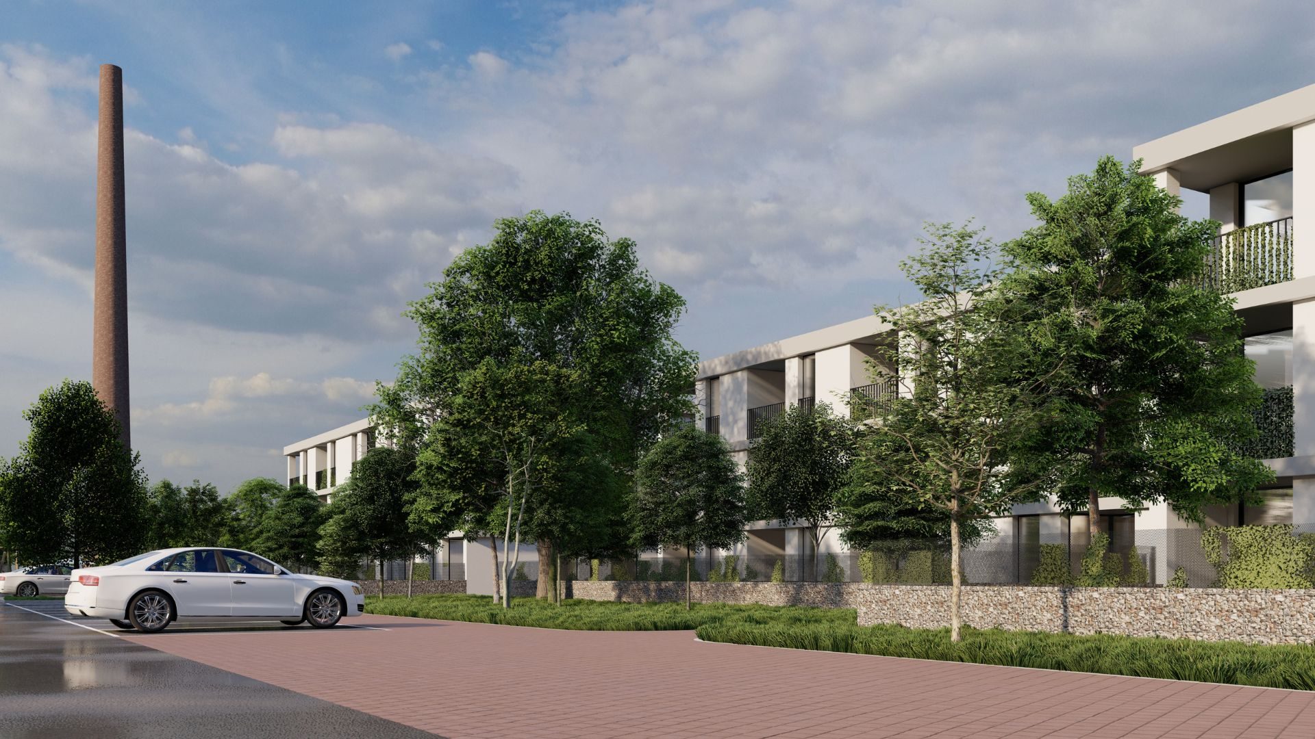 Bytový dům BD PavilonFLEX — pavlačový bytový dům, pohled 03