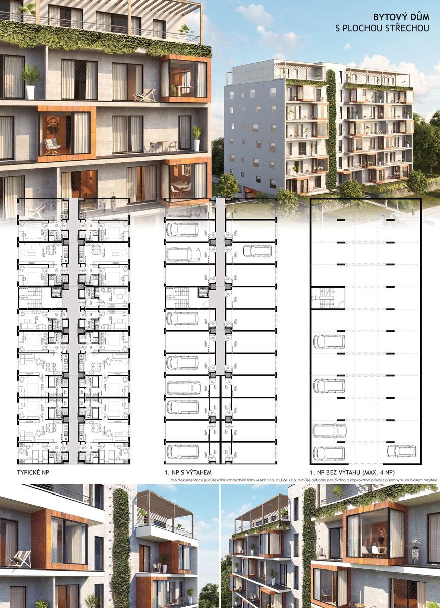 Řadový dům RD ModulFLEX — modulární řadový dům, pohled 03