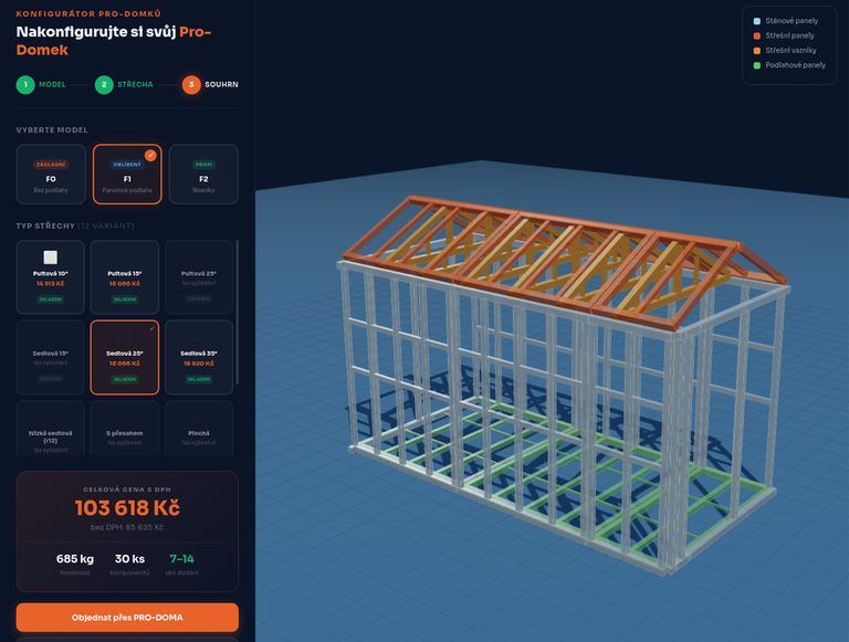 Pro-Domky konfigurátor